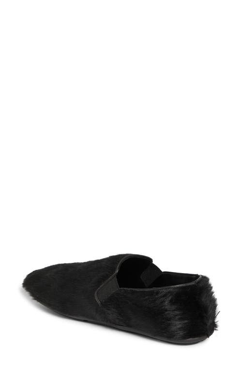 The Row Vincit Genuine Calf Hair Slip-on Shoe In Black