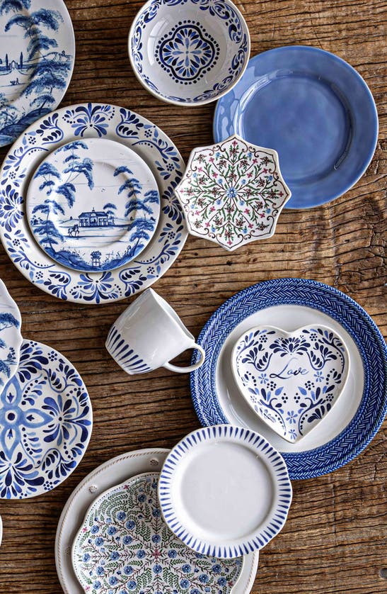 Juliska Sitio Stripe Mug In Delft Blue