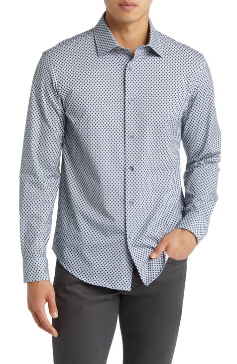 James OoohCotton® Scales Print Button-Up Shirt