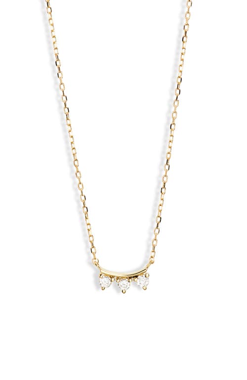 Shop Bony Levy Icon Diamond Bar Pendant Necklace In 18k Yellow Gold