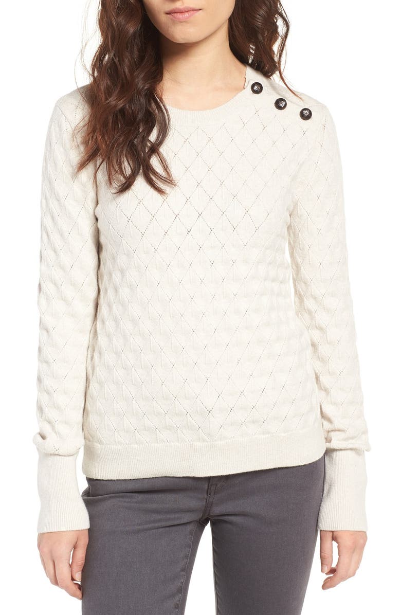Hinge Button Shoulder Sweater | Nordstrom