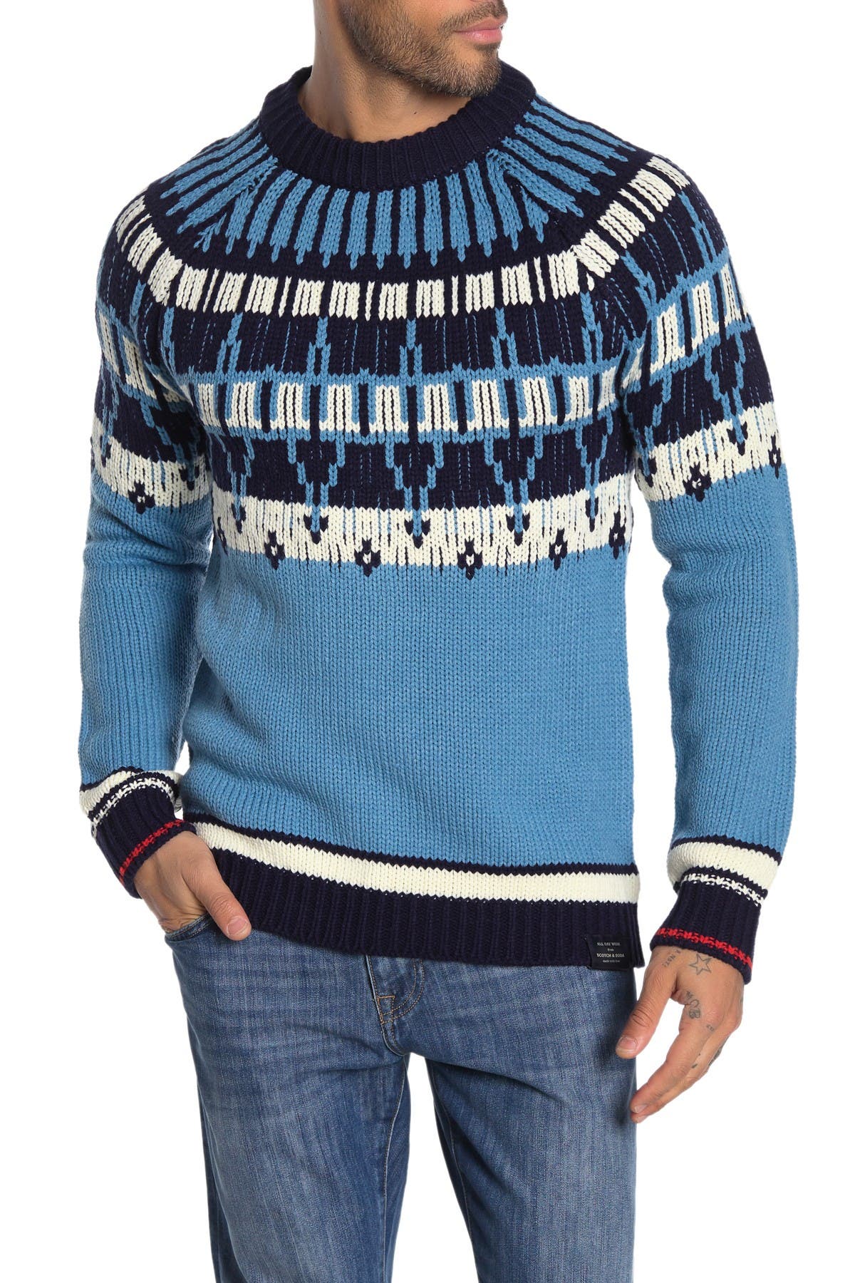 scotch and soda fair isle sweater