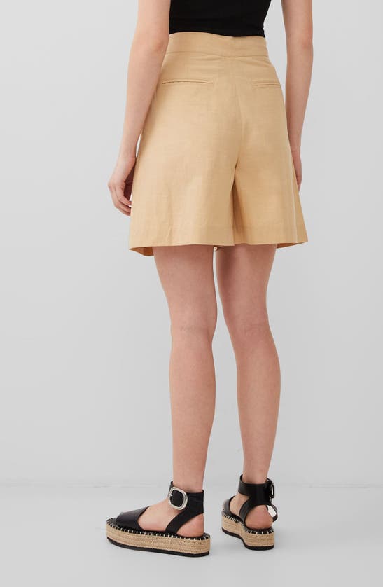 Shop French Connection Alania City High Waist Shorts In Biscotti