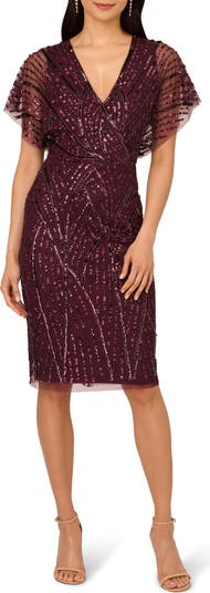 Dolman sleeve cocktail dress hotsell