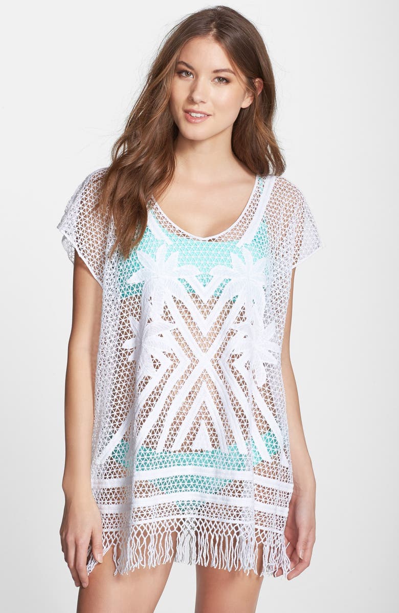Seafolly 'Miami Summer' Embroidered Caftan Cover-Up | Nordstrom