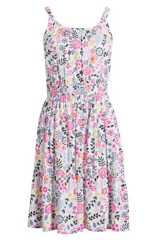 Shop Beachlunchlounge Luella Ruched Waist Sundress In Bubble Gum