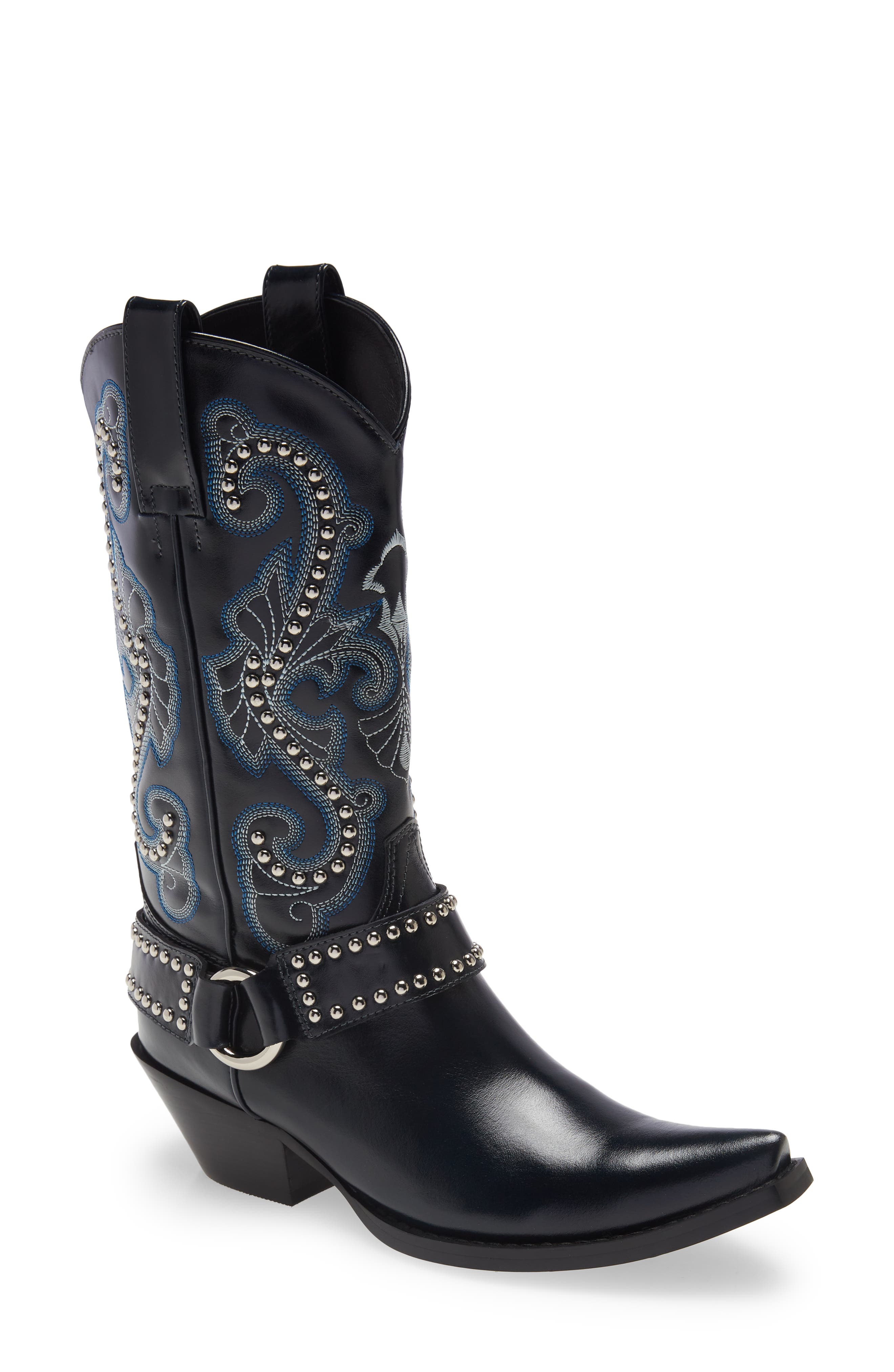 nordstrom navy blue boots