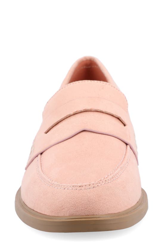 Shop Journee Collection Raichel Penny Loafer In Peach