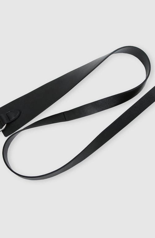 Shop Belle & Bloom New Divide Leather Belt In Black