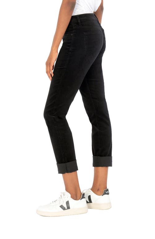 Shop Kut From The Kloth Catherine Crop Boyfriend Jeans In Black