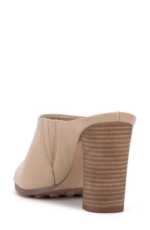 Shop Vince Camuto Brianda Open Toe Mule In Soft Buff