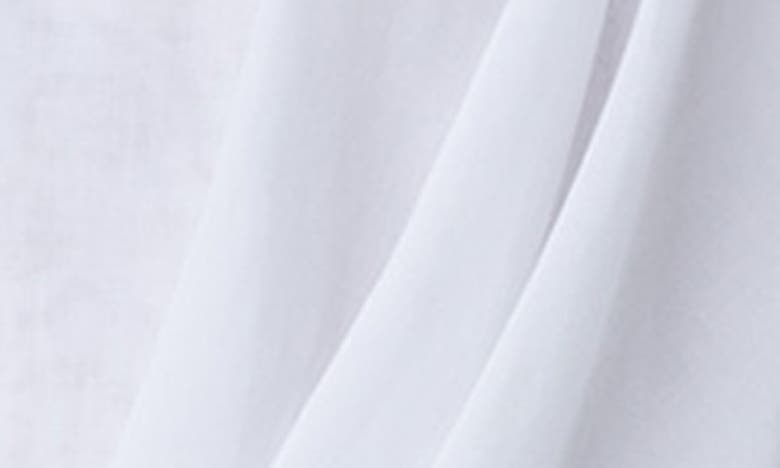 AKRIS AKRIS PLEATED WAIST COTTON VOILE BUTTON-UP SHIRT