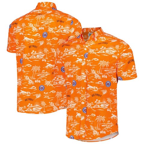 MLB Houston Astros Reyn Spooner Scenic Orange Hawaiian Shirt