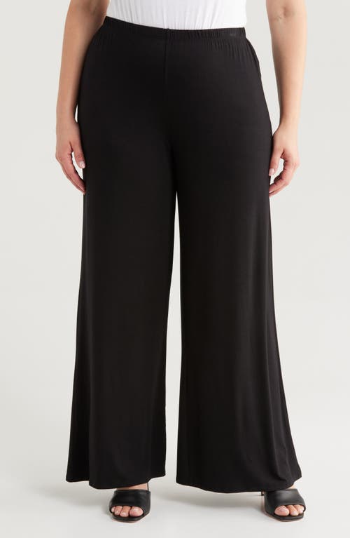 24SEVEN COMFORT APPAREL 24SEVEN COMFORT APPAREL ELASTIC WAIST STRETCH FLARE PANTS