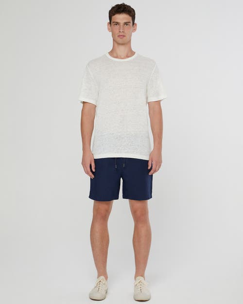 Onia Air Linen Pull-on Short 6" In Deep Navy