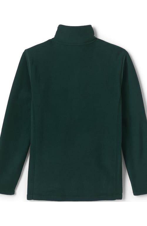 Shop Lands' End Kids Mid-weight Fleece Jacket In Evergreen