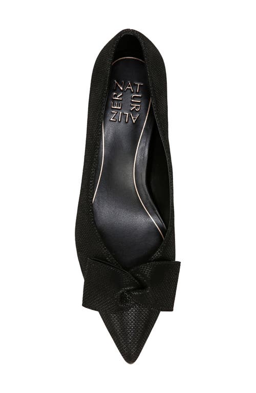Naturalizer Mavis Bow Pointed Toe Pump In Black