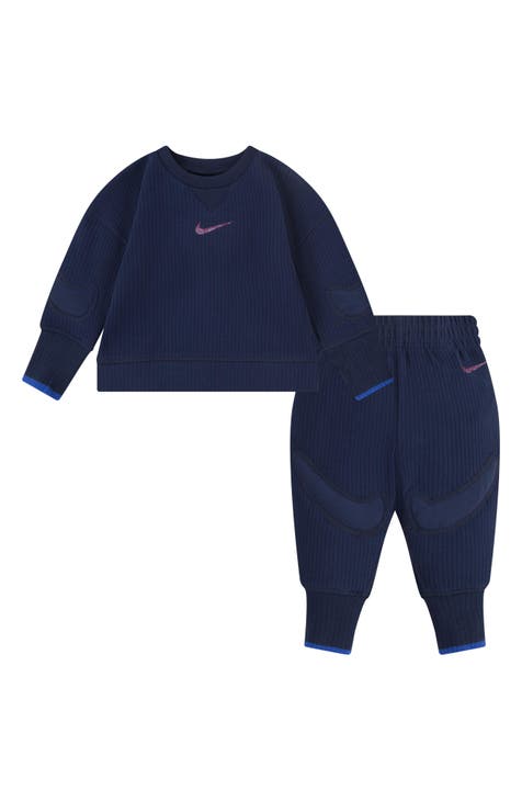 Nike Baby Girls 12-24 Months Short Sleeve Nike Air Boxy Tee and Crop  Leggings Set