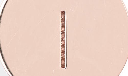 Meshmerise Initial Disc Pendant Necklace In Rose-i