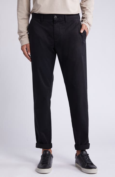 Mens Plaid Pants Slim Fit Casual Stretch Flat-Front Checkered Pants Chino  Pants Elegant Business Trousers sweatpants (Color : Black, Size : S) :  : Fashion