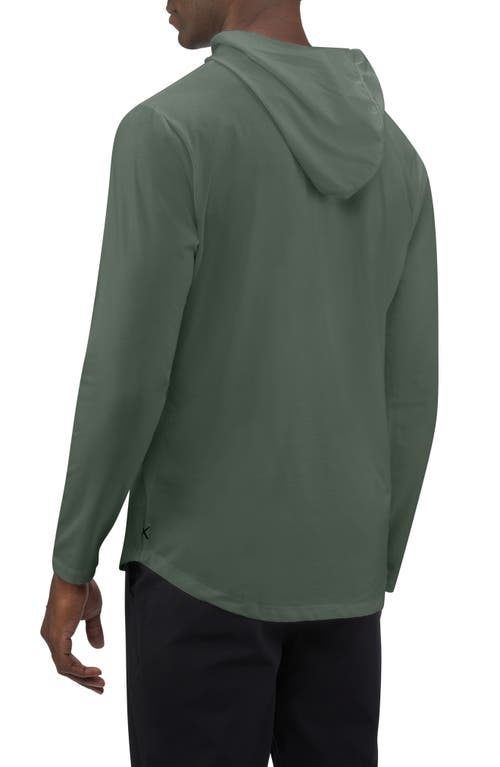 Shop Cuts Trim Fit Pullover Hoodie In Moss