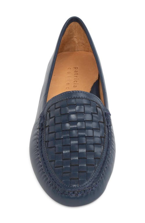 Shop Patricia Green Kelly Woven Driving Loafer In Navy