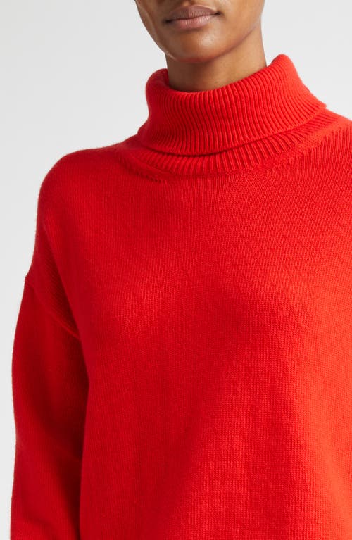 Shop Bite Studios Wool Turtleneck Sweater In Scarlet