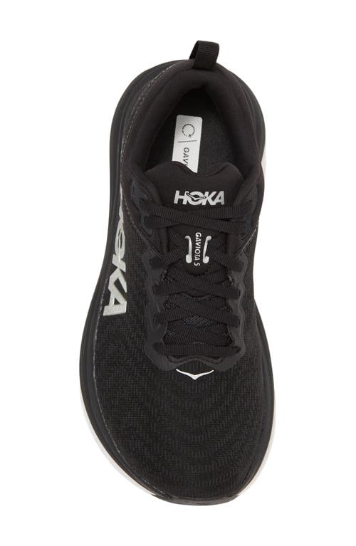 Shop Hoka Gaviota 5 Running Shoe In Black/white