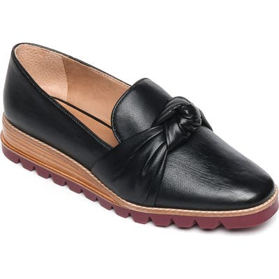 Bernardo Jansen Knot Platform Loafer- Black