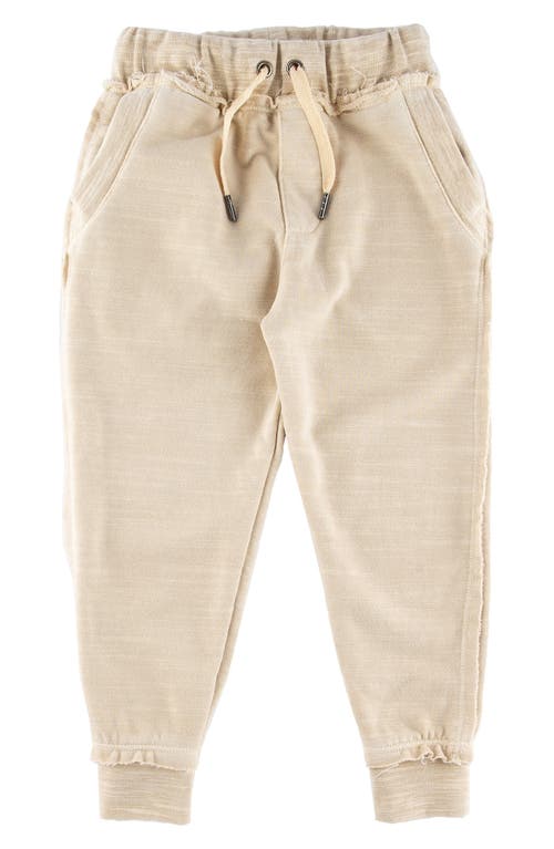Miki Miette Kids' Ziggy Frayed Joggers In Z/dnuoatmeal