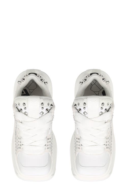 Shop Naked Wolfe Fantasy Platform Sneaker In White Diamond