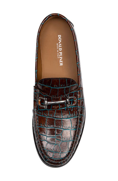 Shop Donald Pliner Evanston Bit Loafer In Mahogany