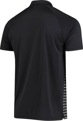 San Francisco Giants Black & White Stripe Short Sleeve Golf Polo Shirt  Size XL