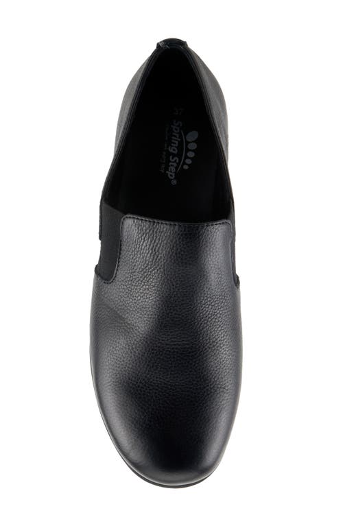Spring Step Arete Wedge Slip-on Sneaker In Black