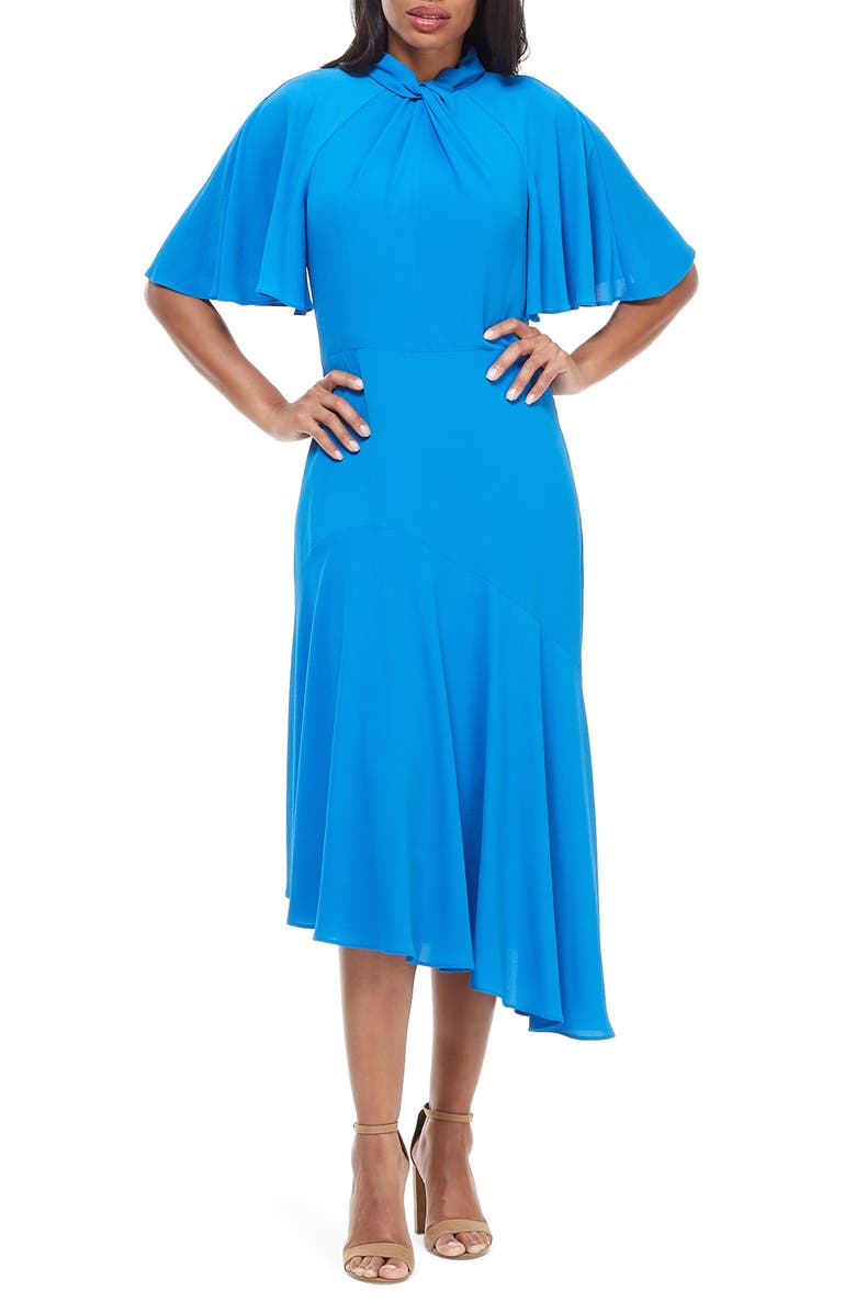 Maggy London Asymmetrical Midi Dress (Regular & Petite) | Nordstrom