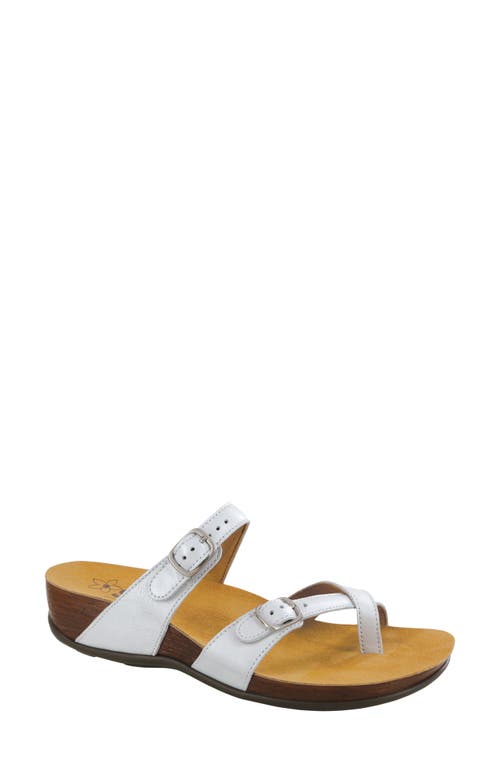 Shelly Sandal in Pearl White
