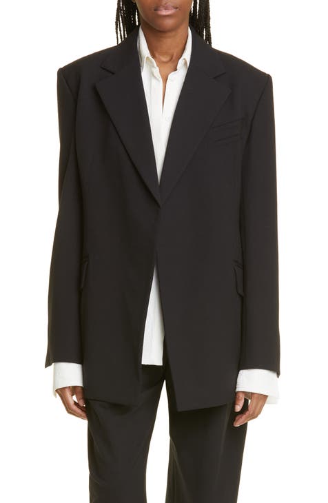 Proenza Schouler White Label Marled Stripe Body Suit Xl - 432cerulean/black/blue
