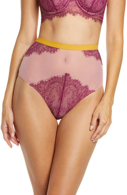 Click to view more detailed imagery on our partner's website Dora Larsen Meghan High Waist Briefs In Oxblood