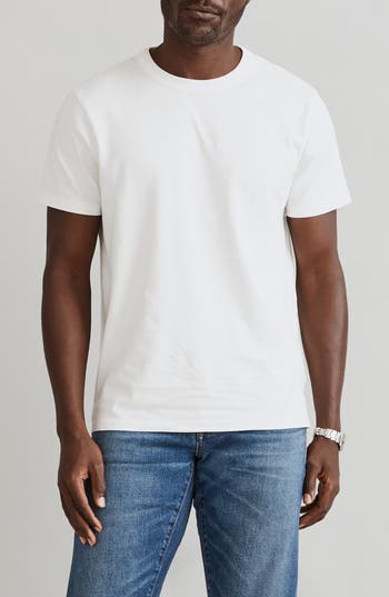 Madewell Allday Garment Dyed Cotton T-shirt In Soft White