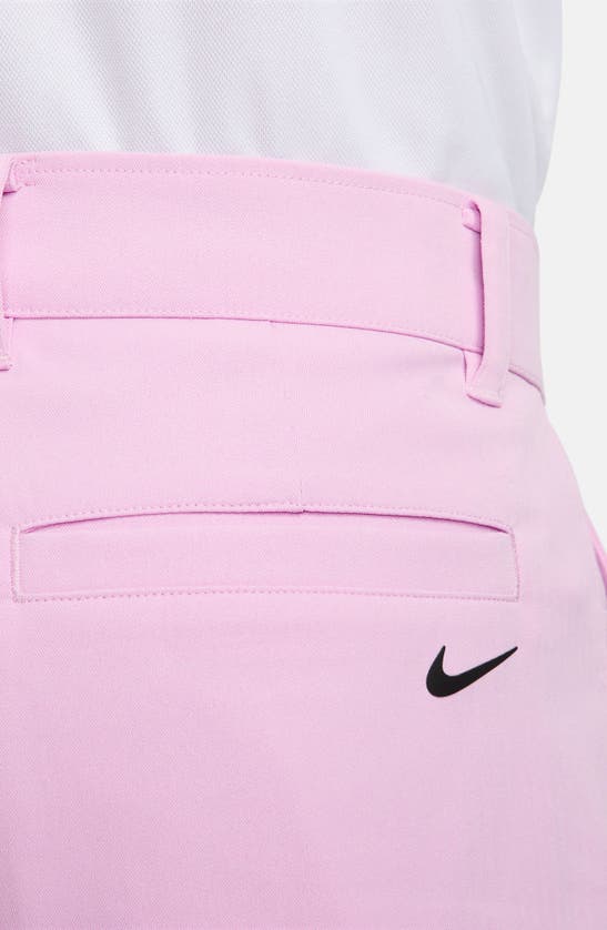 Shop Nike Dri-fit 8-inch Water Repellent Chino Golf Shorts In Arctic Pink/ Black
