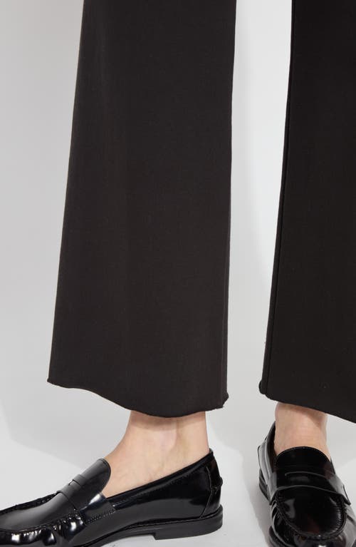 Lyssé Erin Hi Waist Wide Leg Denim Pants In Midtown Black In Black