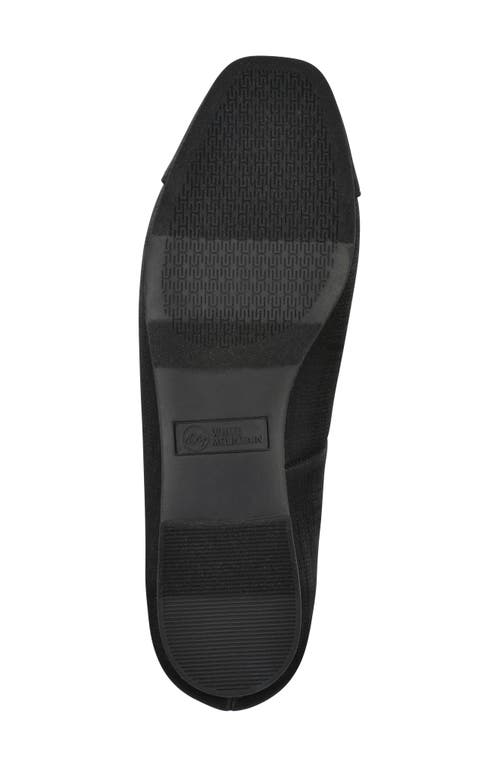 Cliffs By White Mountain Bocci Cap Toe Flat In Black Shimmer Fabric