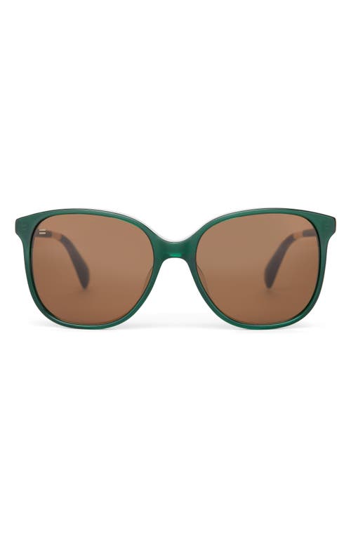 TOMS TOMS SANDELA 55MM GRADIENT SQUARE SUNGLASSES 