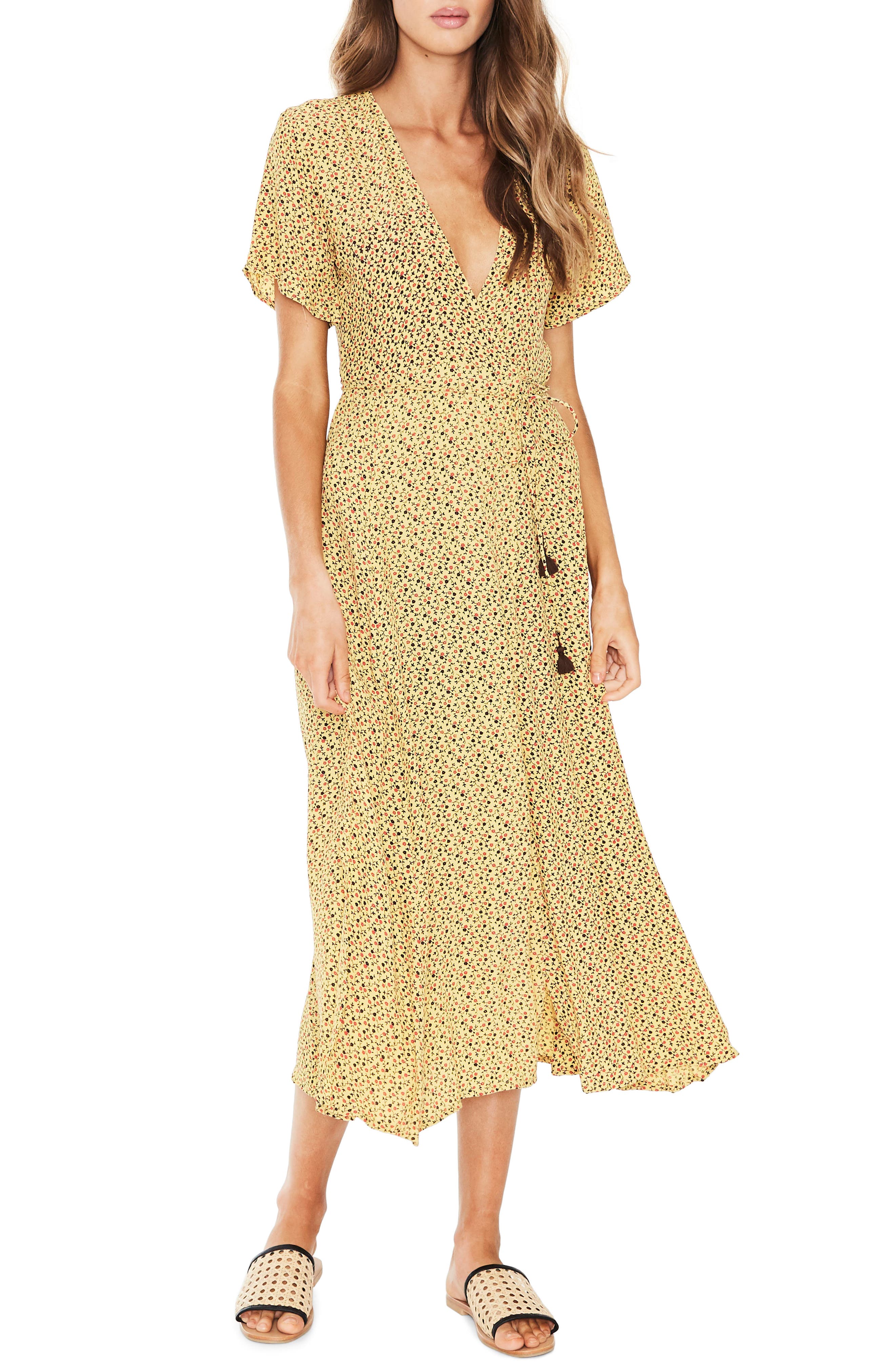 faithfull the brand leila wrap dress