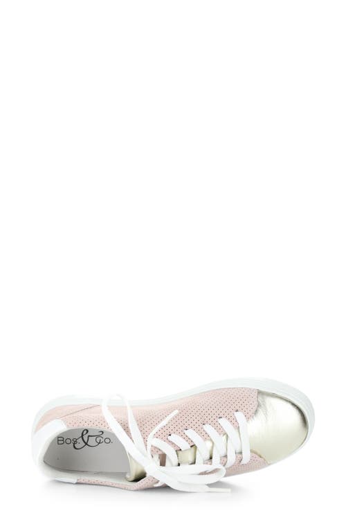 Shop Bos. & Co. Cherise Sneaker In Champagne/pink