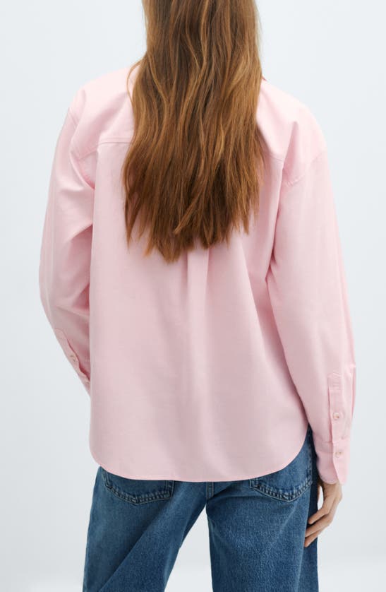 MANGO MANGO COTTON BUTTON-UP SHIRT 