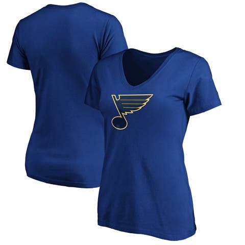 Lids St. Louis Blues Fanatics Branded Women's Line Shift Tri-Blend  Three-Quarter Sleeve T-Shirt - Heather Blue