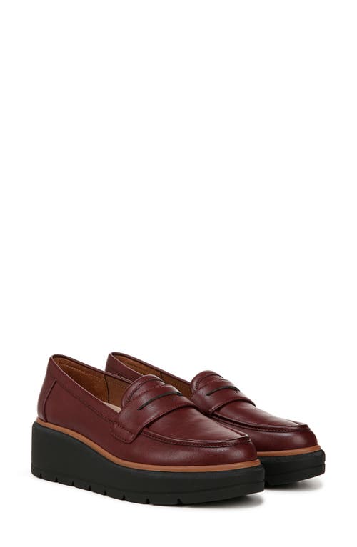 Shop Dr. Scholl's Nice Day Platform Penny Loafer In Wine