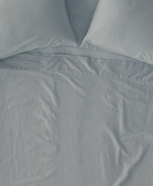 Pact Organic Room Service Sateen Flat Sheet In Quarry
