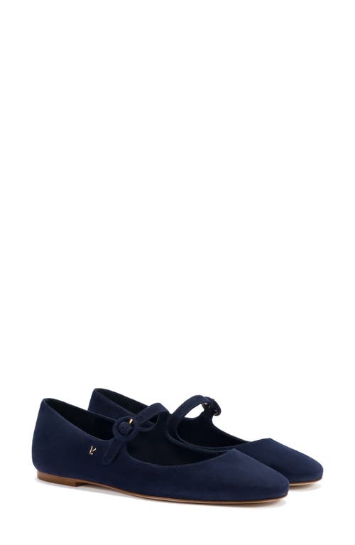 Larroude Larroudé Blair Mary Jane Flat In Blue